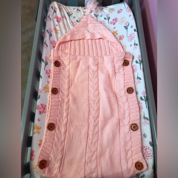 Newborn Baby Knit Swaddle - Picture 2 of 5